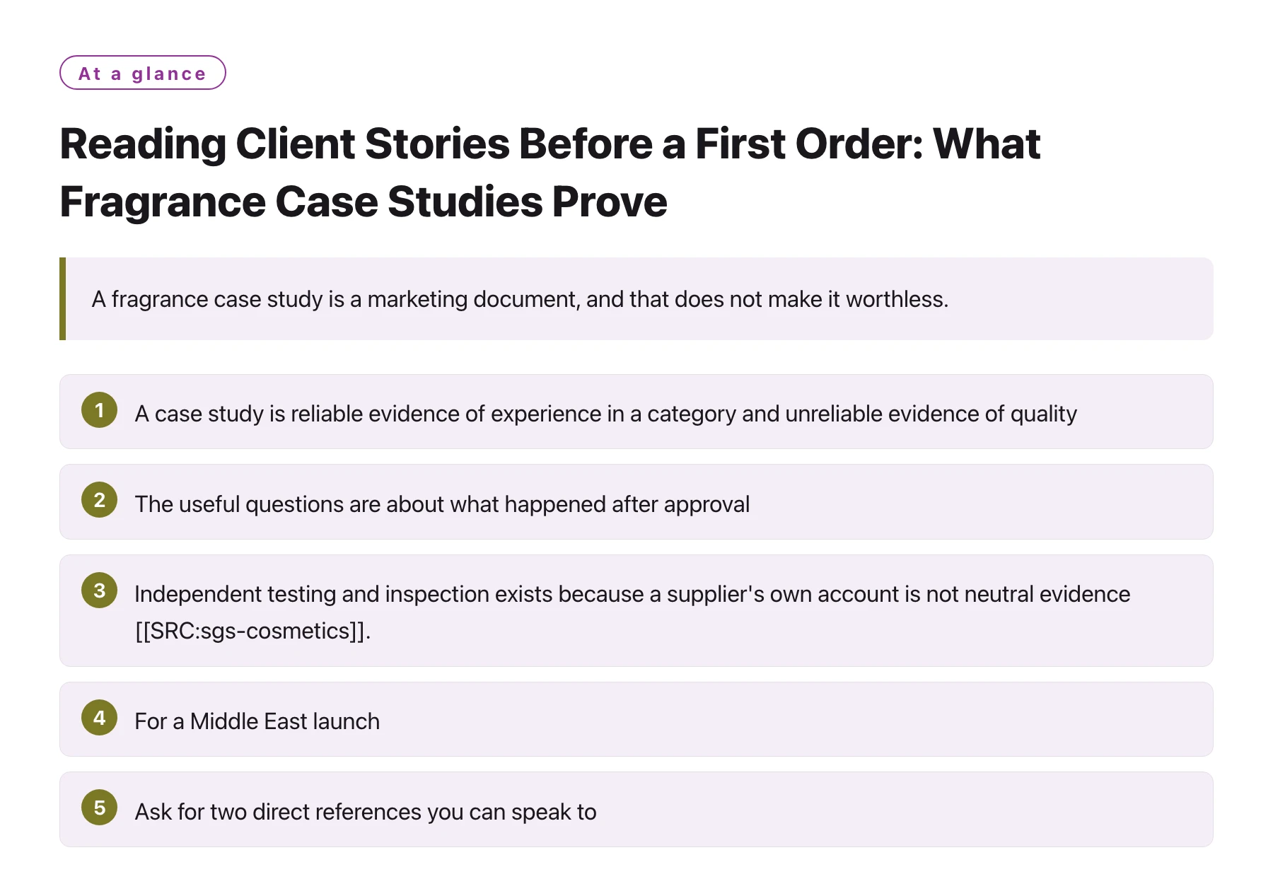 Reading Client Stories Before a First Order: What Fragrance Case Studies Prove——全文要点速览